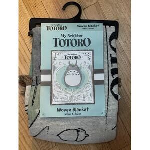 My Neighbor Totoro Woven Knit Tapestry Blanket BRAND NEW